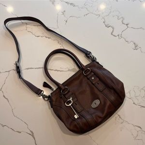 Fossil genuine leather handbag